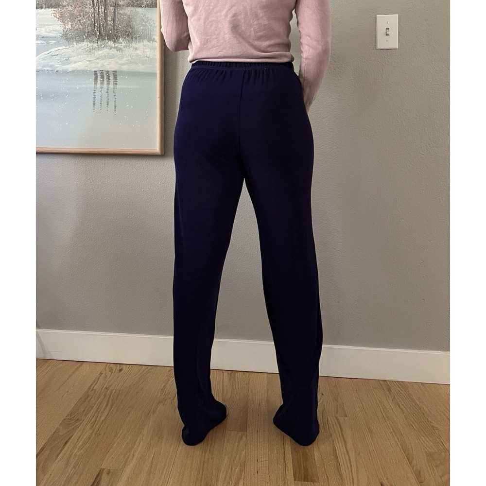 JOSTAR ACETATE Spandex SLINKY Knit DRESS PANTS Royal Blue M Medium Straight Leg - Picture 9 of 11